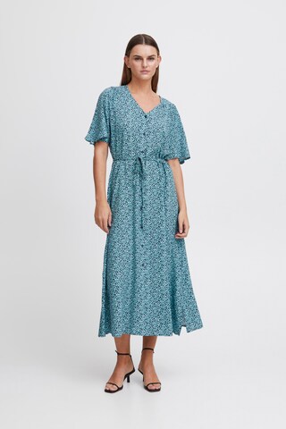 Robe-chemise 'VERA' ICHI en bleu