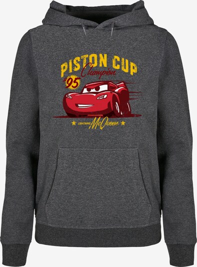 ABSOLUTE CULT Sweatshirt 'Cars - Piston Cup Champion' in gelb / graphit / rot / weiß, Produktansicht