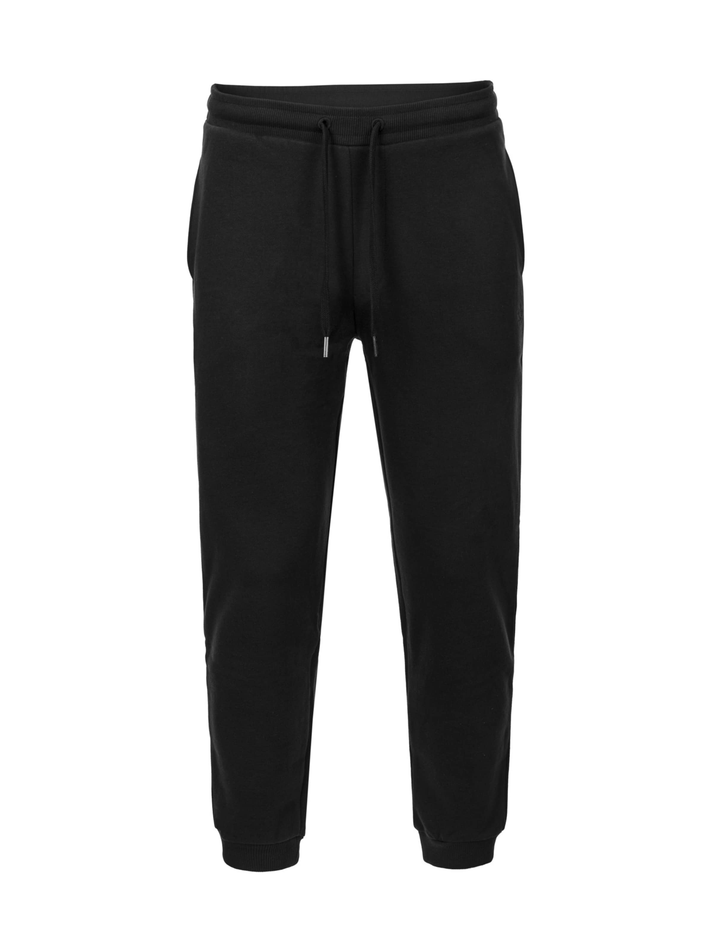 La Martina Loosefit Sportbroek 'MBT005' in Zwart: voorkant