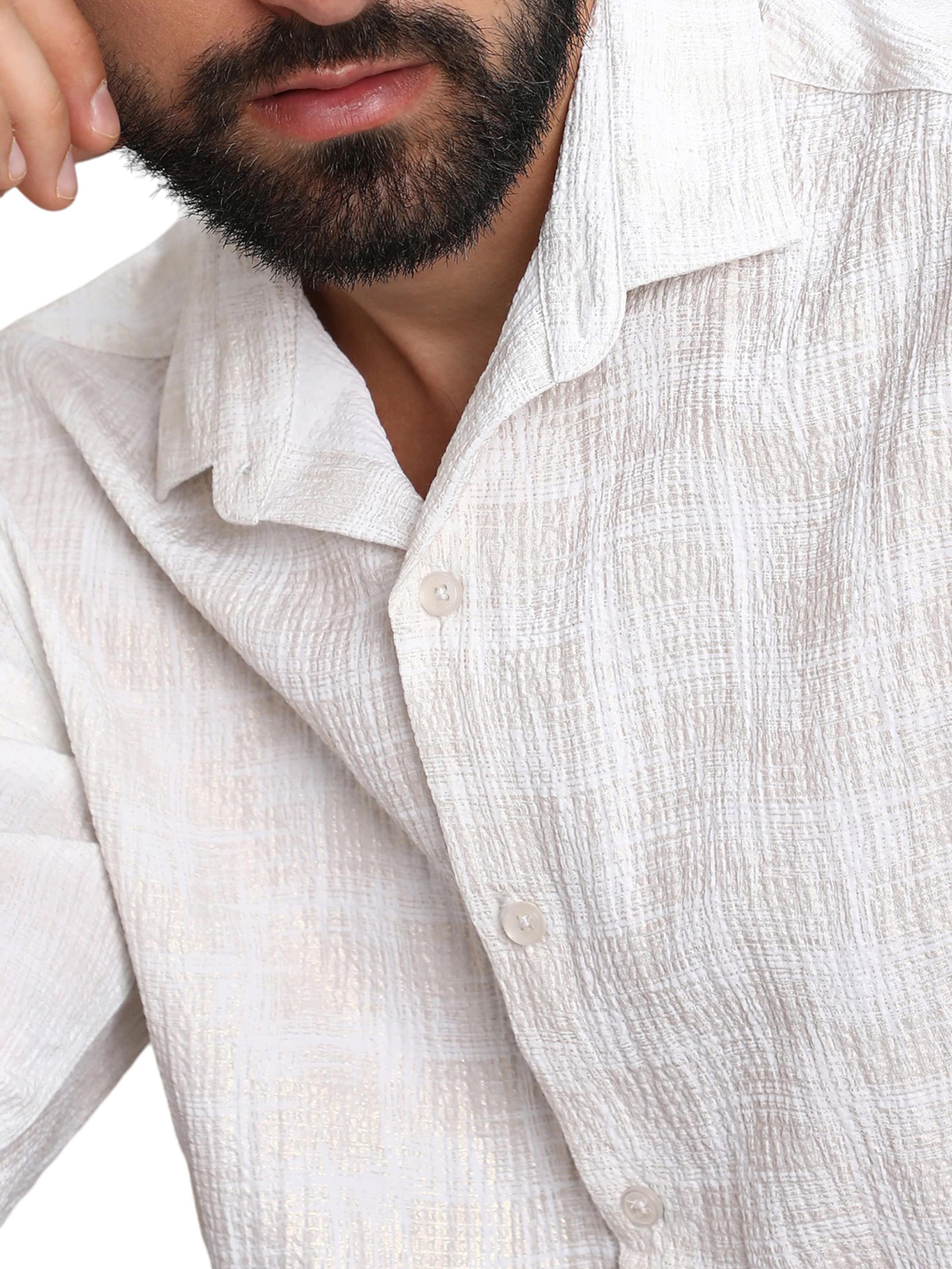 Campus Sutra Regular fit Skjorta &#x27;Raiden&#x27; i vit