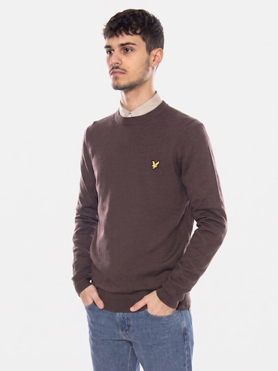 Lyle & Scott Sweter 'Cotton Merino Crew Neck Jumper Espresso' w rozmiarze S w kolorze brązowym, Podgląd produktu