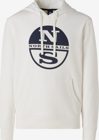 North Sails Sportsweatshirt in Wit: voorkant
