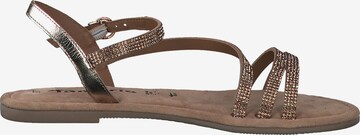 TAMARIS Strap sandal in Gold