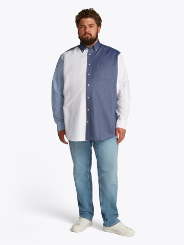 Tommy Hilfiger Big & Tall Regular fit Button Up Shirt 'HERITAGE' in Blue