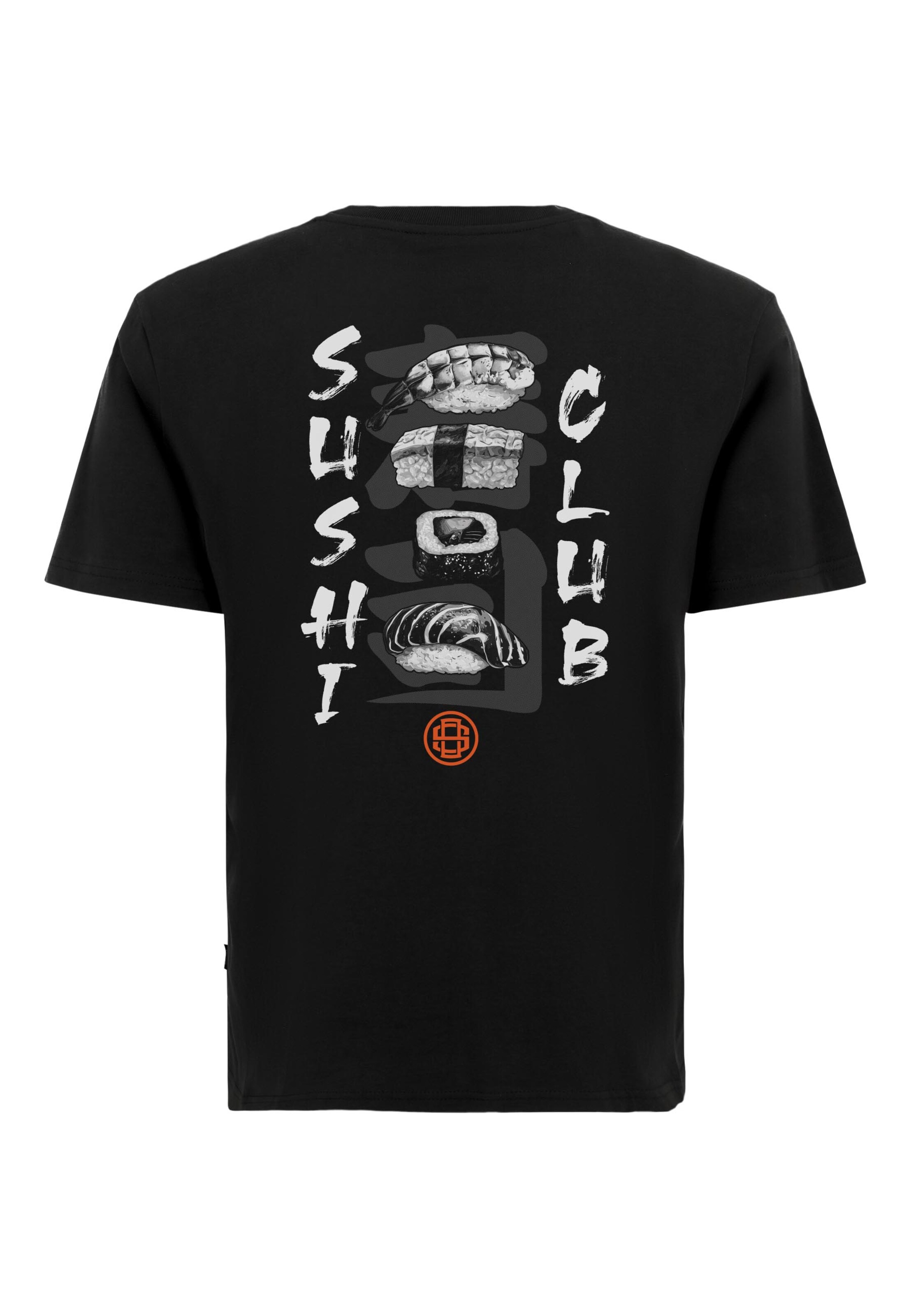 Oldskull Shirt 'Asian Sushi Lover Graphic' in Black, Item view