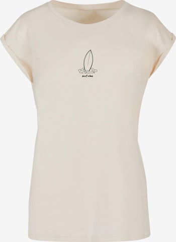 Merchcode T-Shirt 'Summer - Surf Vibes' in Beige: Vorderseite