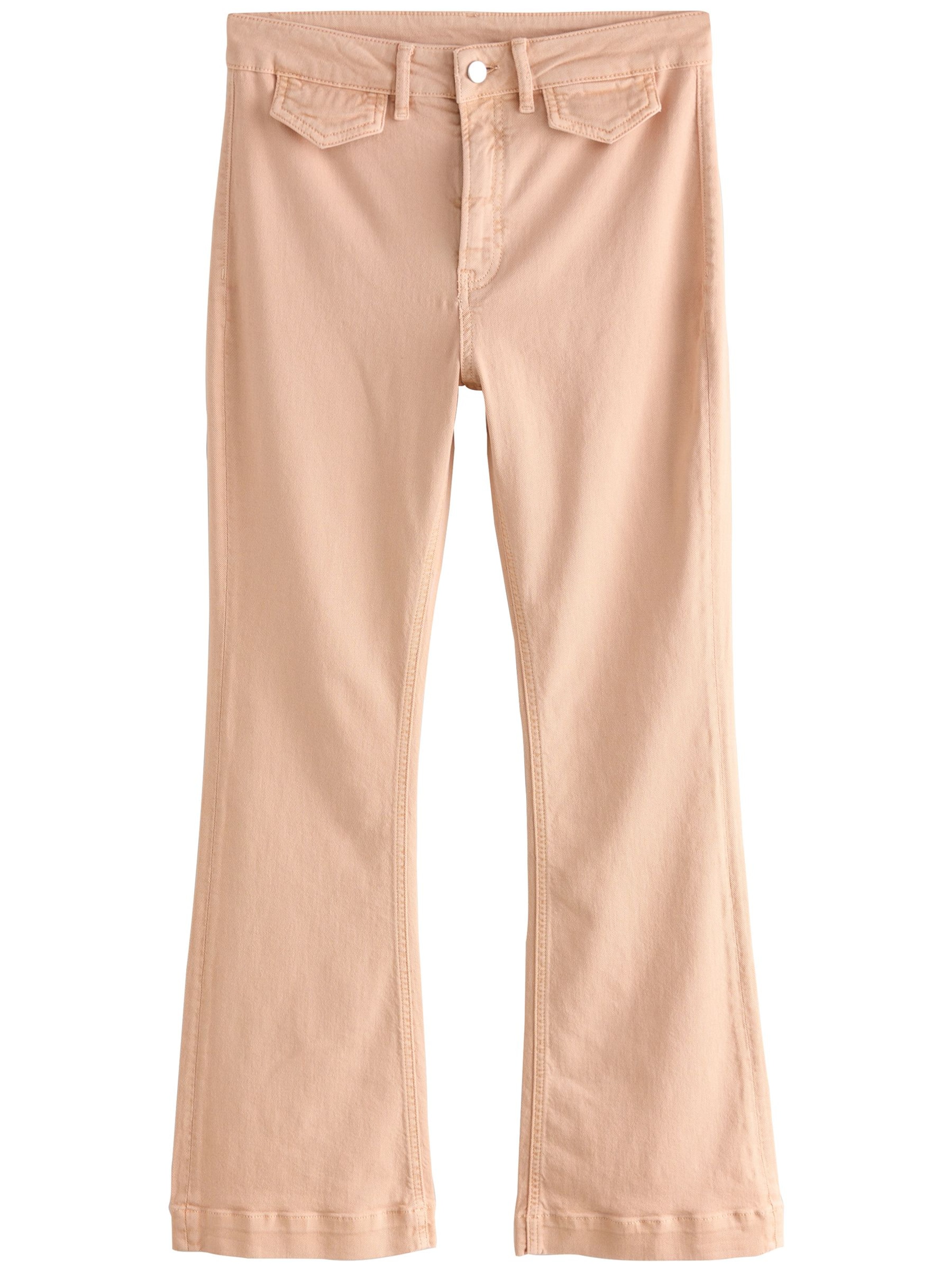 Next Разкроени Дънки в оранжево: отпред