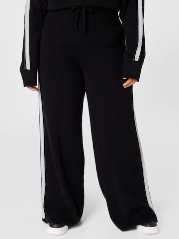 Tommy Hilfiger Curve Wide leg Pants in Black: front