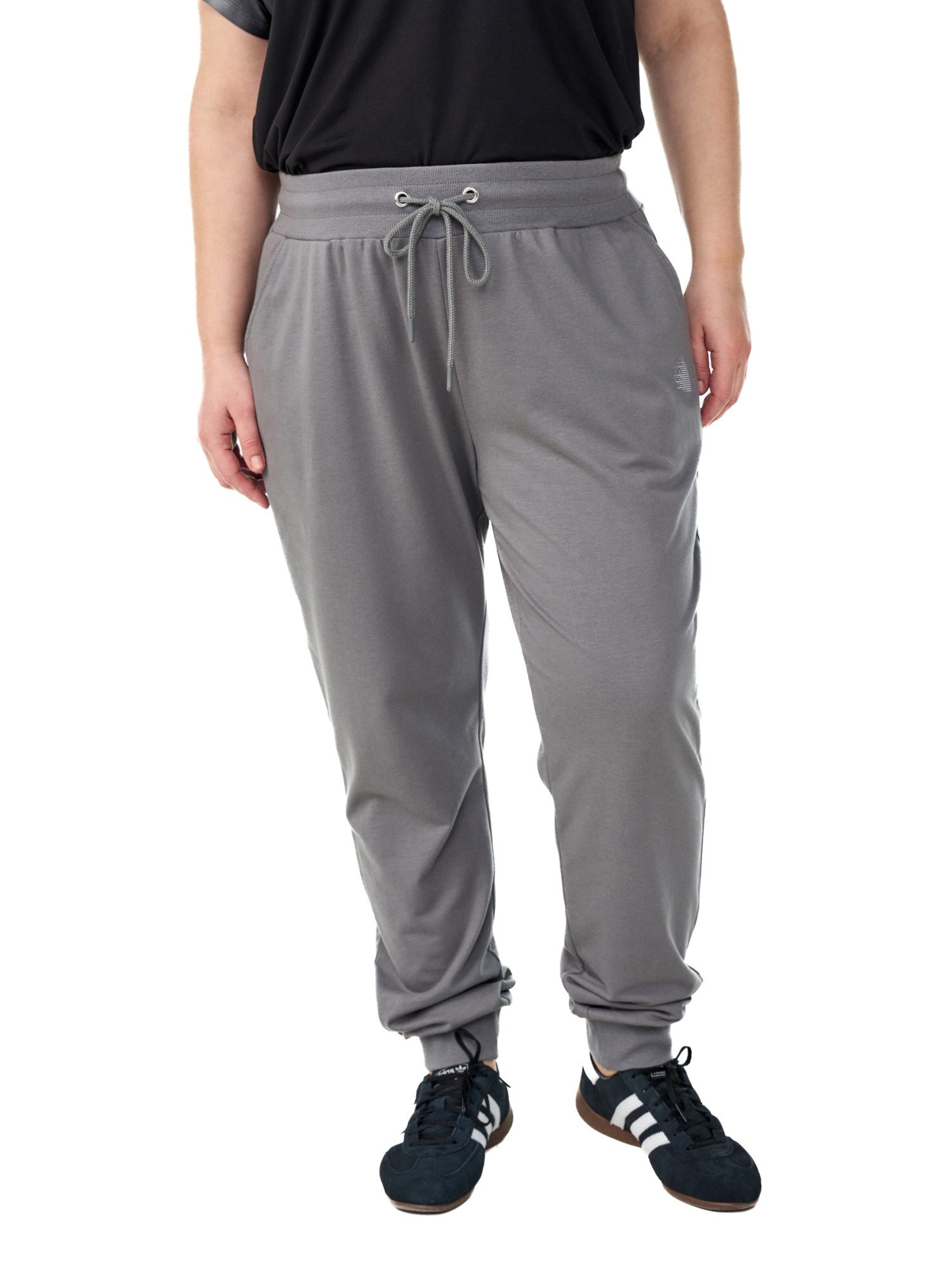 Active by Zizzi Tapered Παντελόνι 'Abasic' σε γκρι: μπροστά