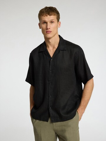 SELECTED HOMME Regular fit Overhemd in Zwart