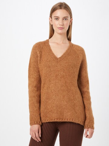 Herrlicher Pullover 'Vina' i brun: forside