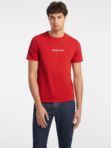 raudona GUESS JEANS Marškinėliai: priekis
