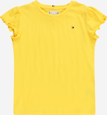 T-Shirt TOMMY HILFIGER en jaune : devant