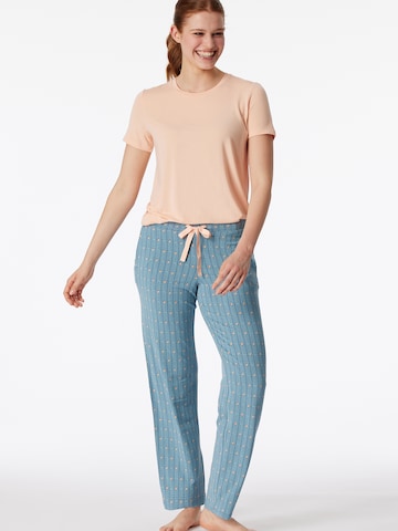SCHIESSER Pajama Pants ' Mix + Relax ' in Blue