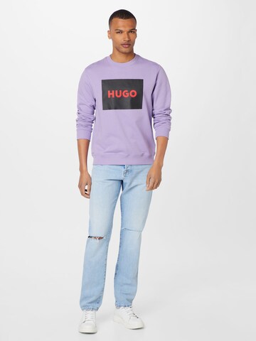 HUGO Sweatshirt 'Duragol222' in Lila