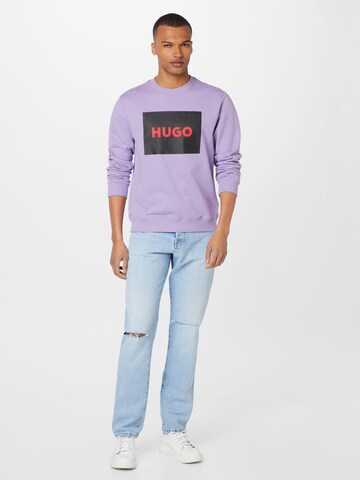 HUGO Red Sweatshirt 'Duragol222' in Purple