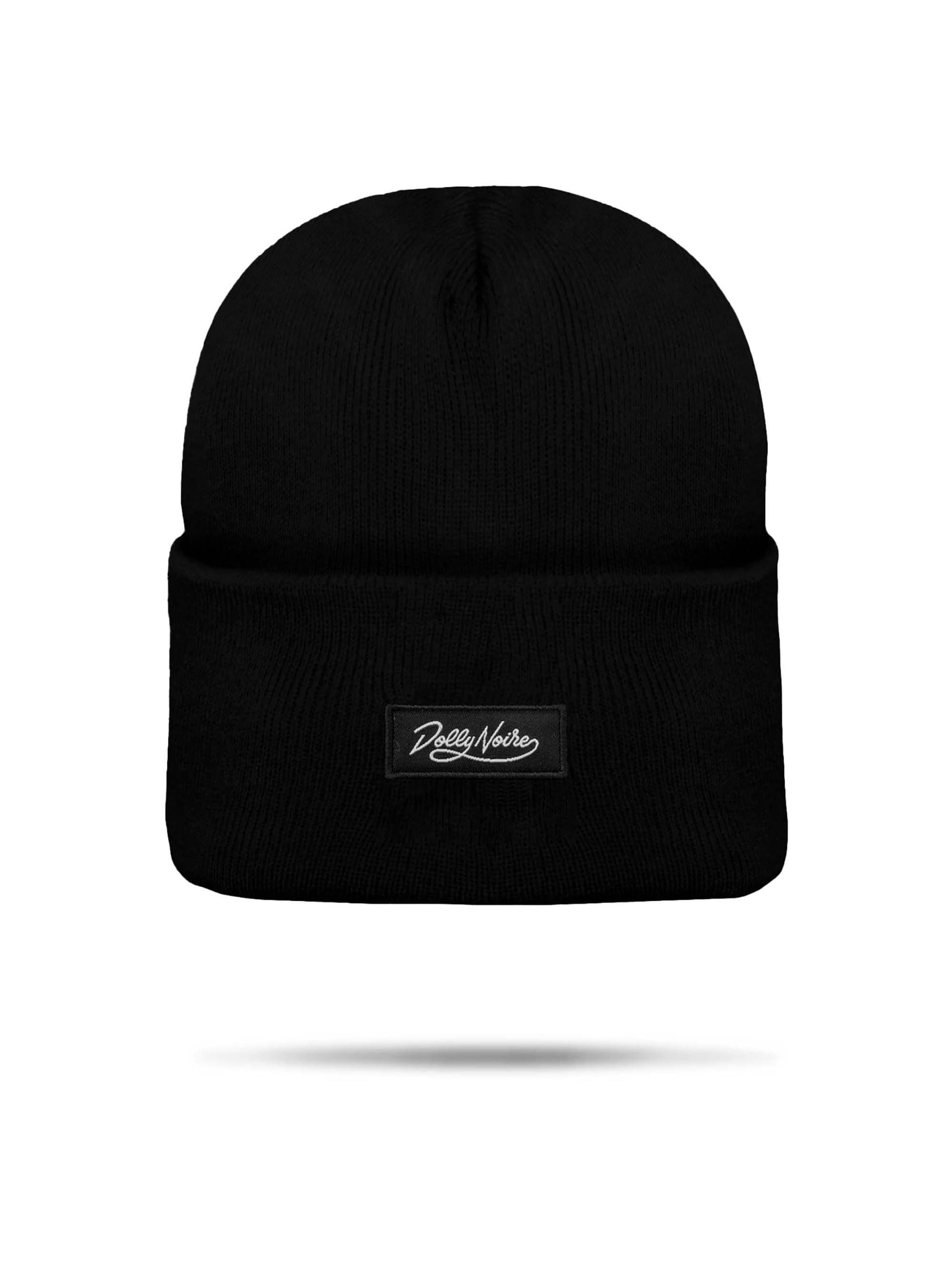 DOLLY NOIRE Muts in Zwart: voorkant