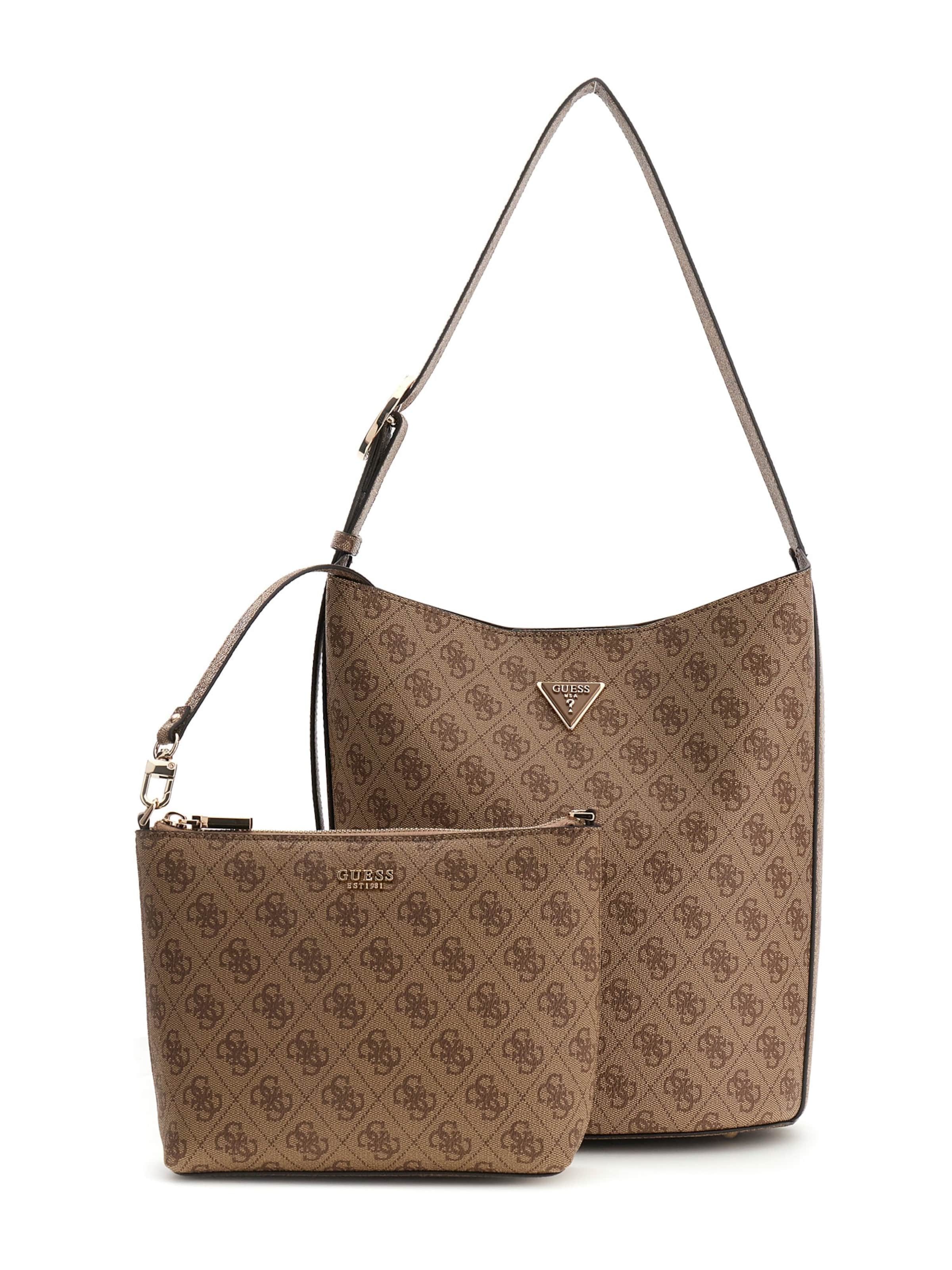 GUESS Taška přes rameno 'MERIDIAN II' - hnědá / cappuccino, Produkt