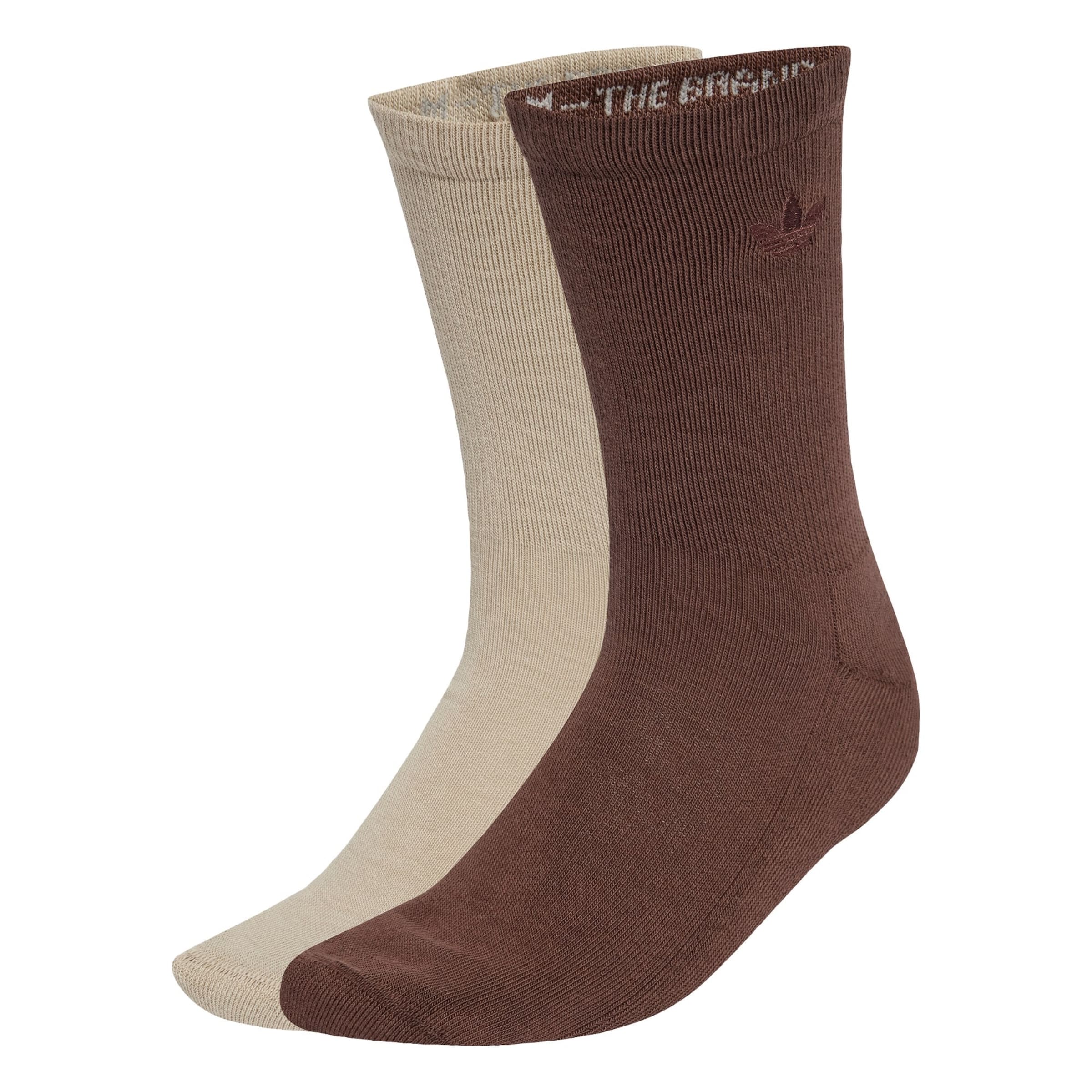 ADIDAS ORIGINALS Socken 'Two-toned Crew 2 Pairs' in Beige: Vorderseite