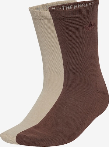 ADIDAS ORIGINALS Socken 'Two-toned Crew 2 Pairs' in Beige: Vorderseite