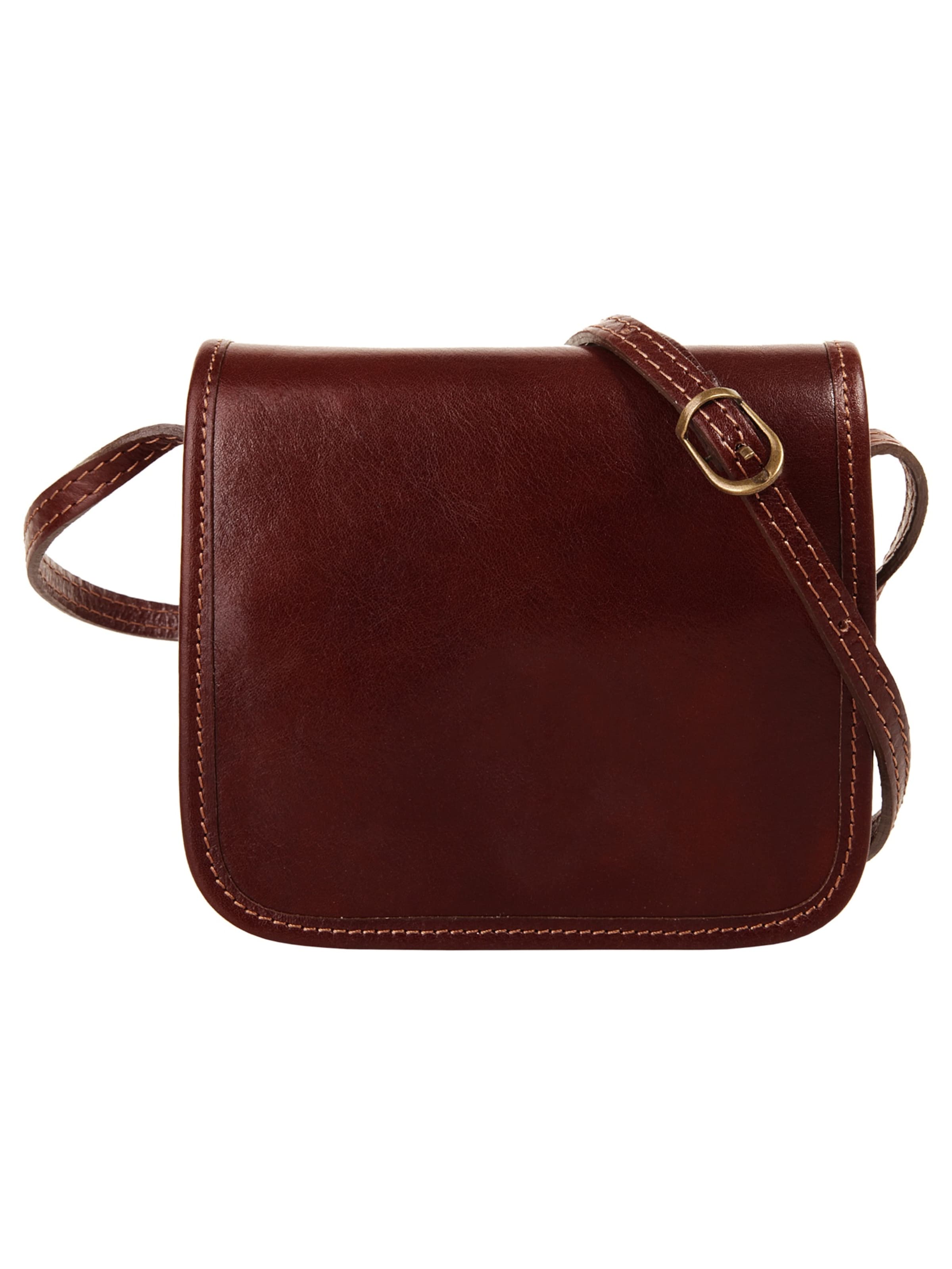 Sac à bandoulière piké en marron : devant