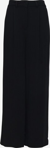 mazine Wide Leg Stoffhose ' Melala Pants ' in Schwarz: predná strana