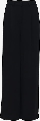 mazine Pleat-Front Pants ' Melala Pants ' in Black: front