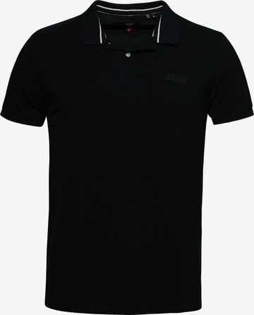 T-Shirt 'CLASSIC' Superdry en noir : devant