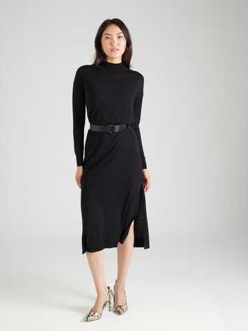 Karen Millen Stickad klänning i svart: framsida
