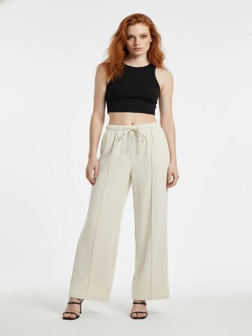 No Matter What Wide leg Broek in Beige