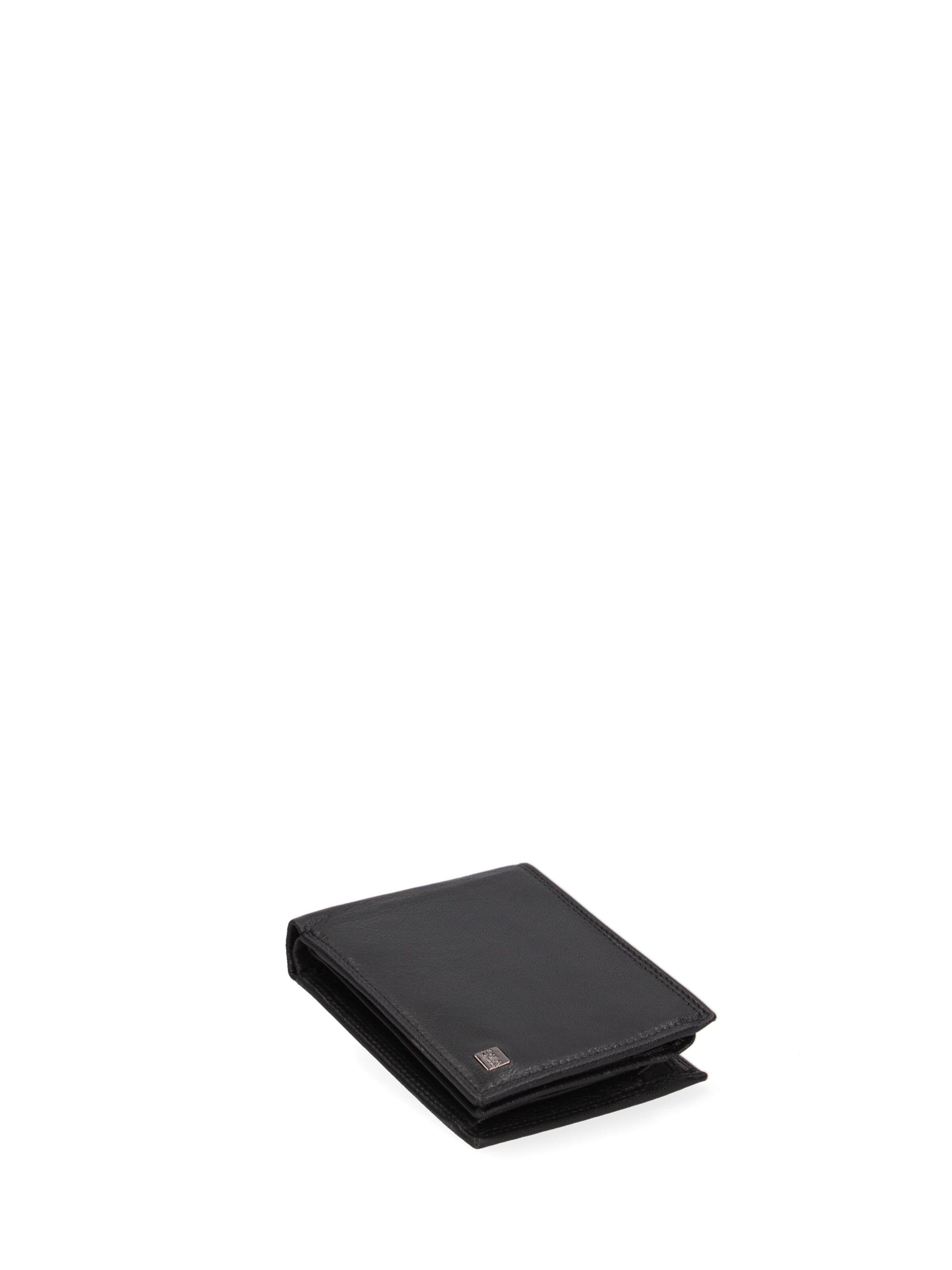 Portamonete 'Portafoglio Uomo Vera Pelle - Solo Soprani Slim Compatto 12x9,5 cm' di Solo Soprani in nero