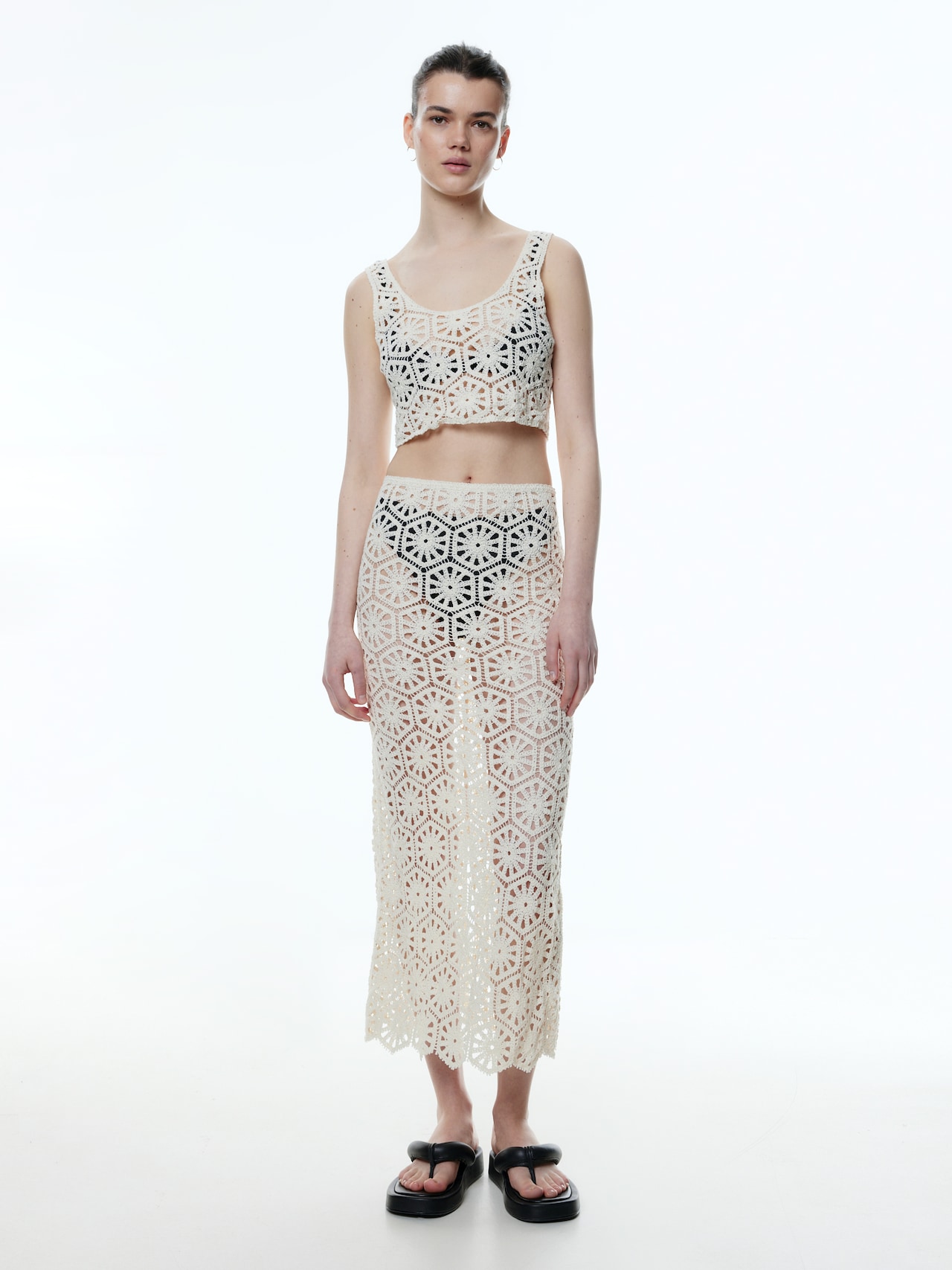 EDITED Falda 'Alencia' beige