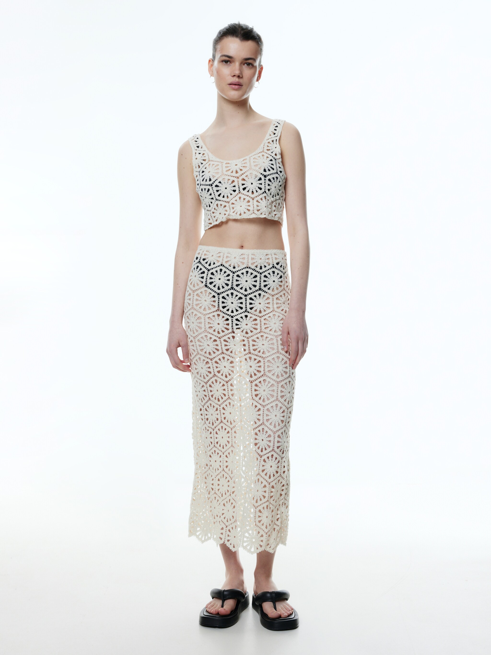 EDITED Producten Rok 'Alencia' Beige