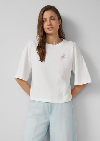 s.Oliver Shirt in Wit: voorkant