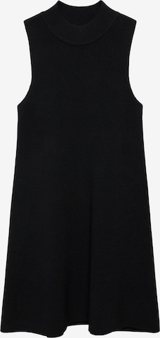 MANGO Úpletové šaty 'SESETE' – černá: přední strana