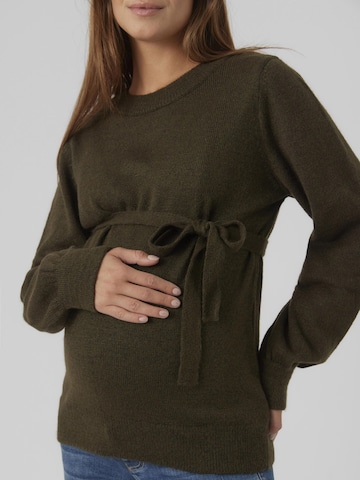 MAMALICIOUS Sweater 'New Anne' in Green