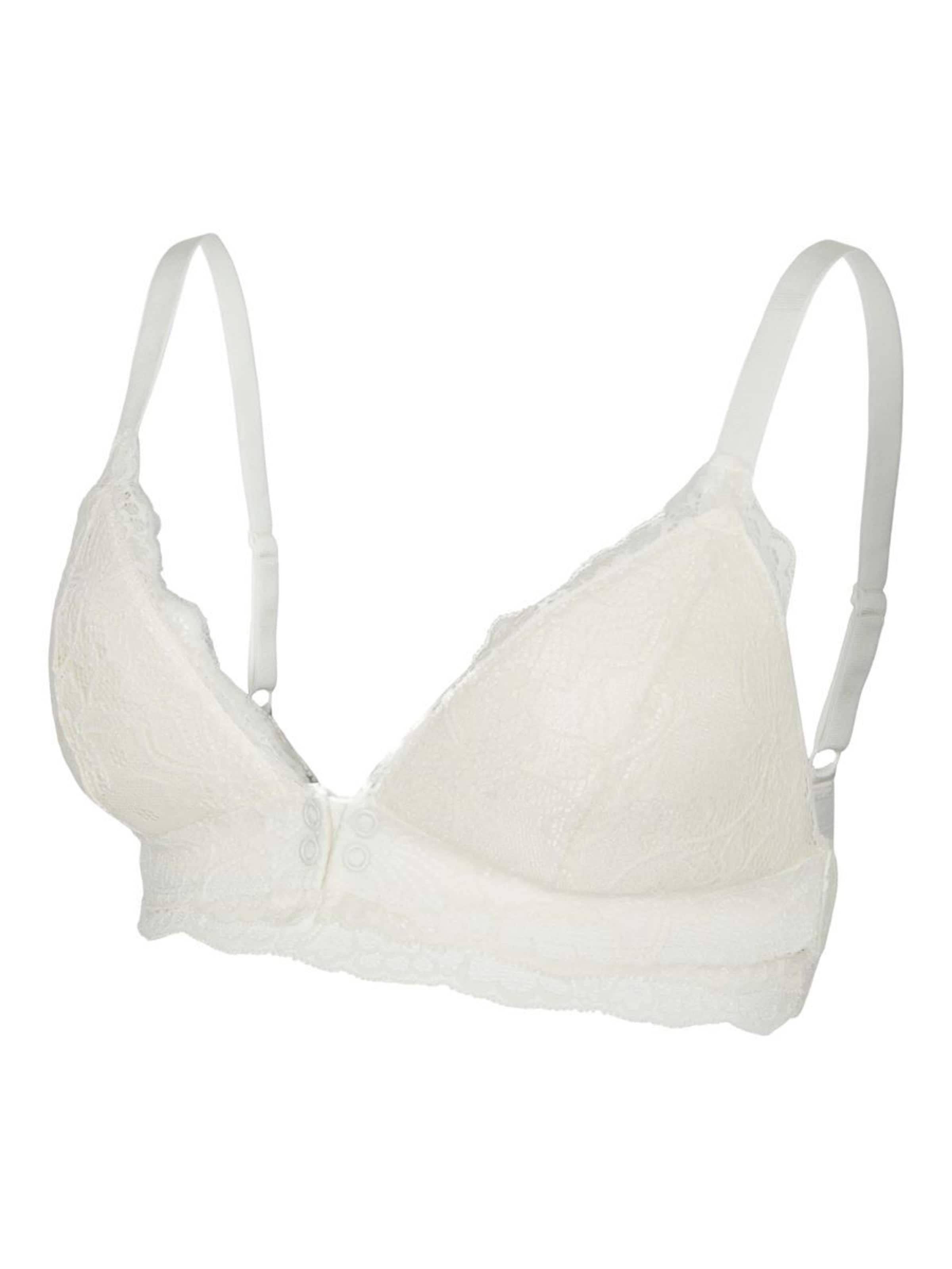 MAMALICIOUS Triangle Nursing bra 'New Zenina' in White: front