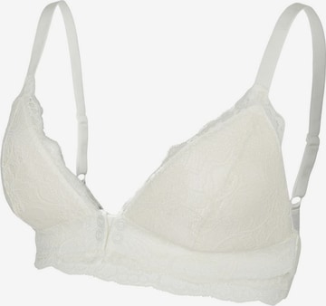 MAMALICIOUS Triangle Nursing bra 'New Zenina' in White: front