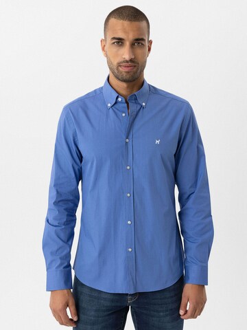 Williot - Ajuste regular Camisa 'Fernando' en azul: frente