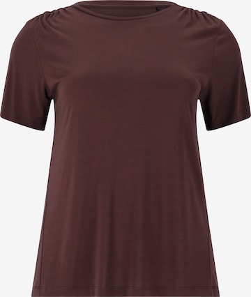 Q by Endurance Performance Shirt in Brown: front