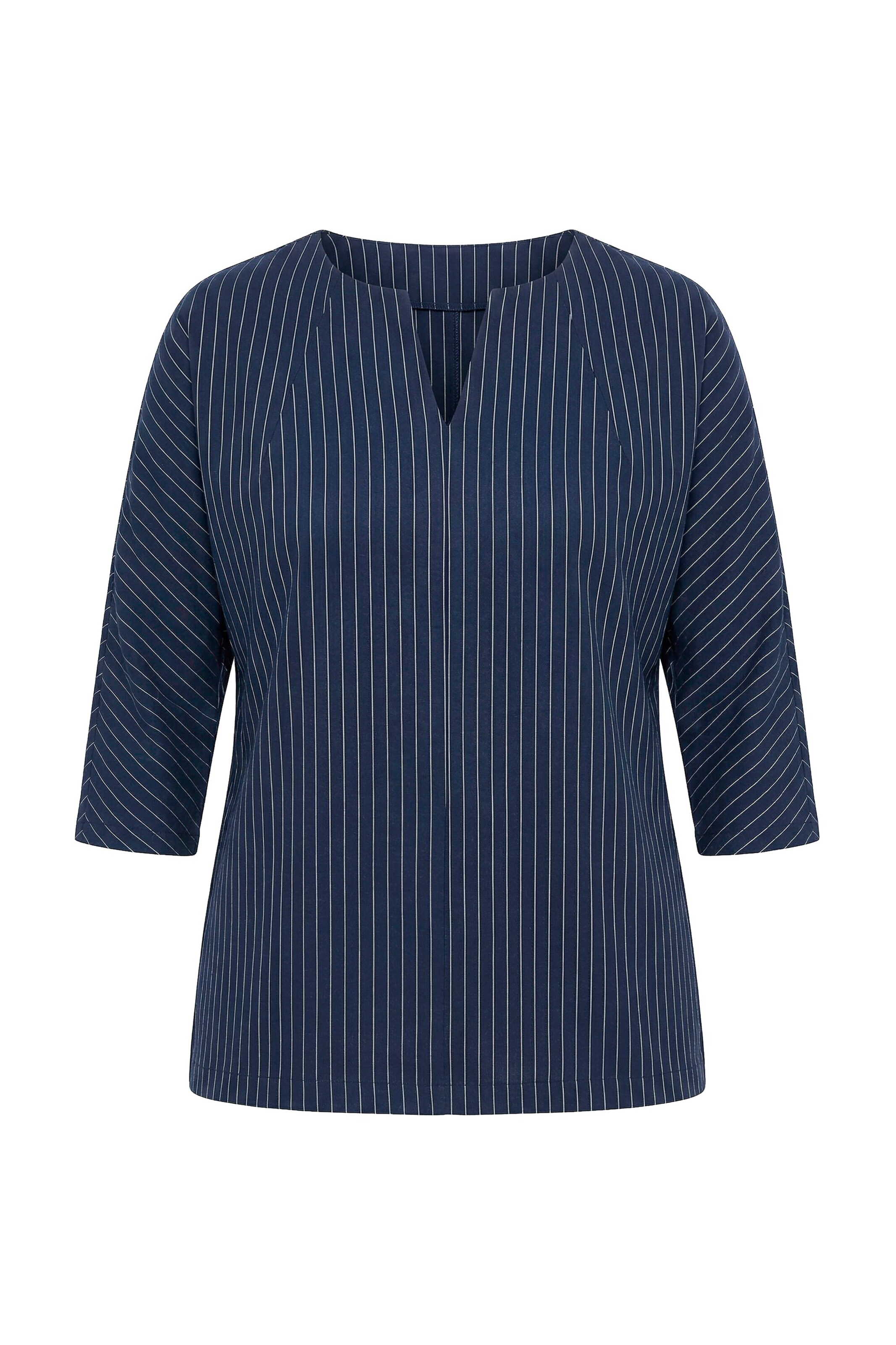 Ulla Popken Shirt in Blauw: voorkant