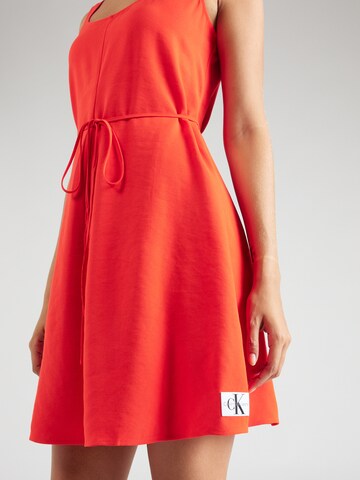 Calvin Klein Jeans Regular Summer Dress in Orange