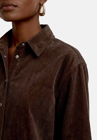 zero Bluse in Braun