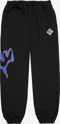 PUMA Regular Workout Pants in Black: front