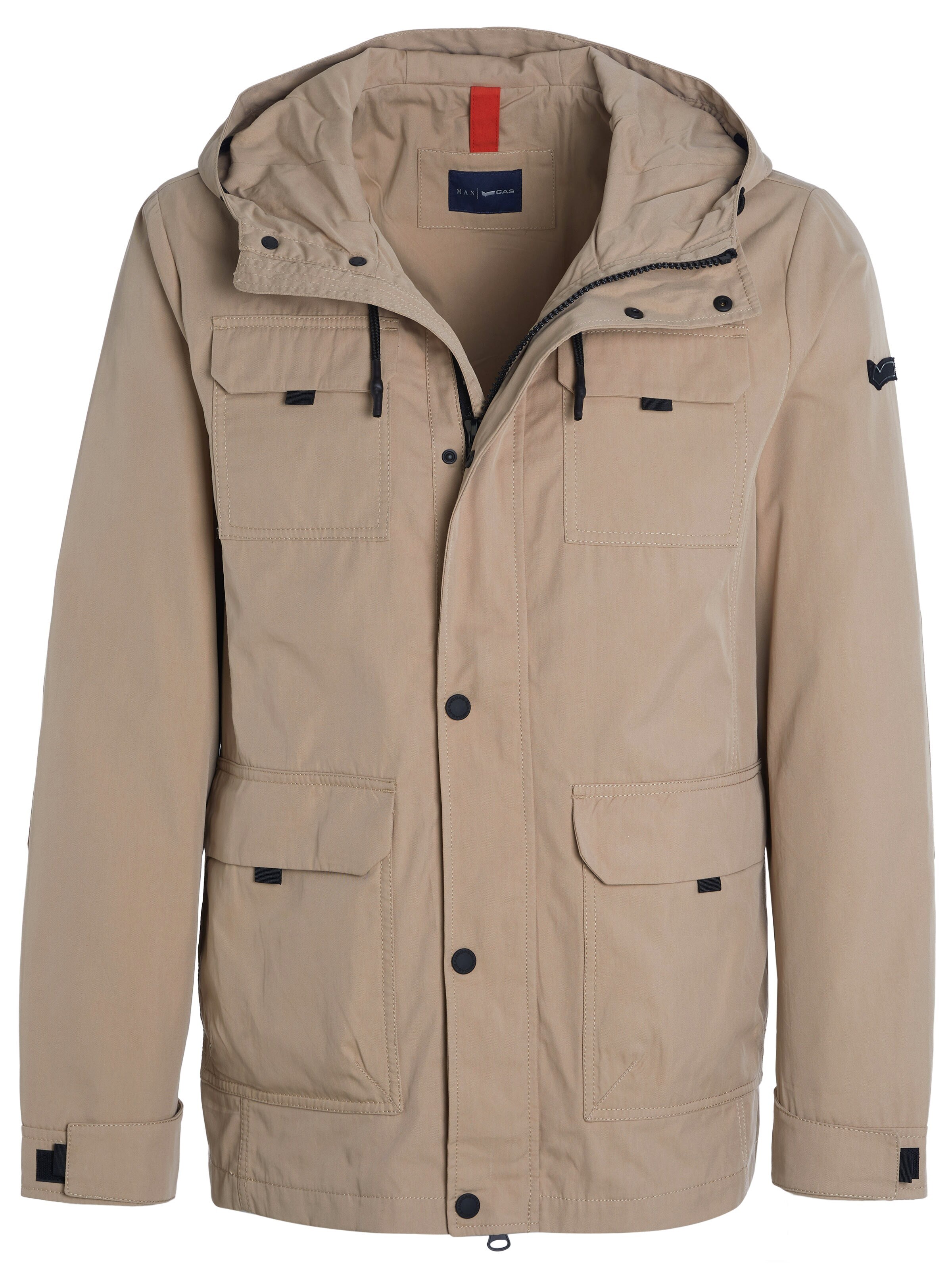 Parka di mezza stagione in M-L GAS di colore talpa, Visualizzazione prodotti