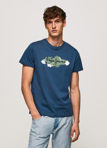 Pepe Jeans Tričko 'Raffael' – modrá: přední strana
