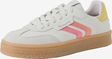 Baskets basses Tamaris en blanc : devant