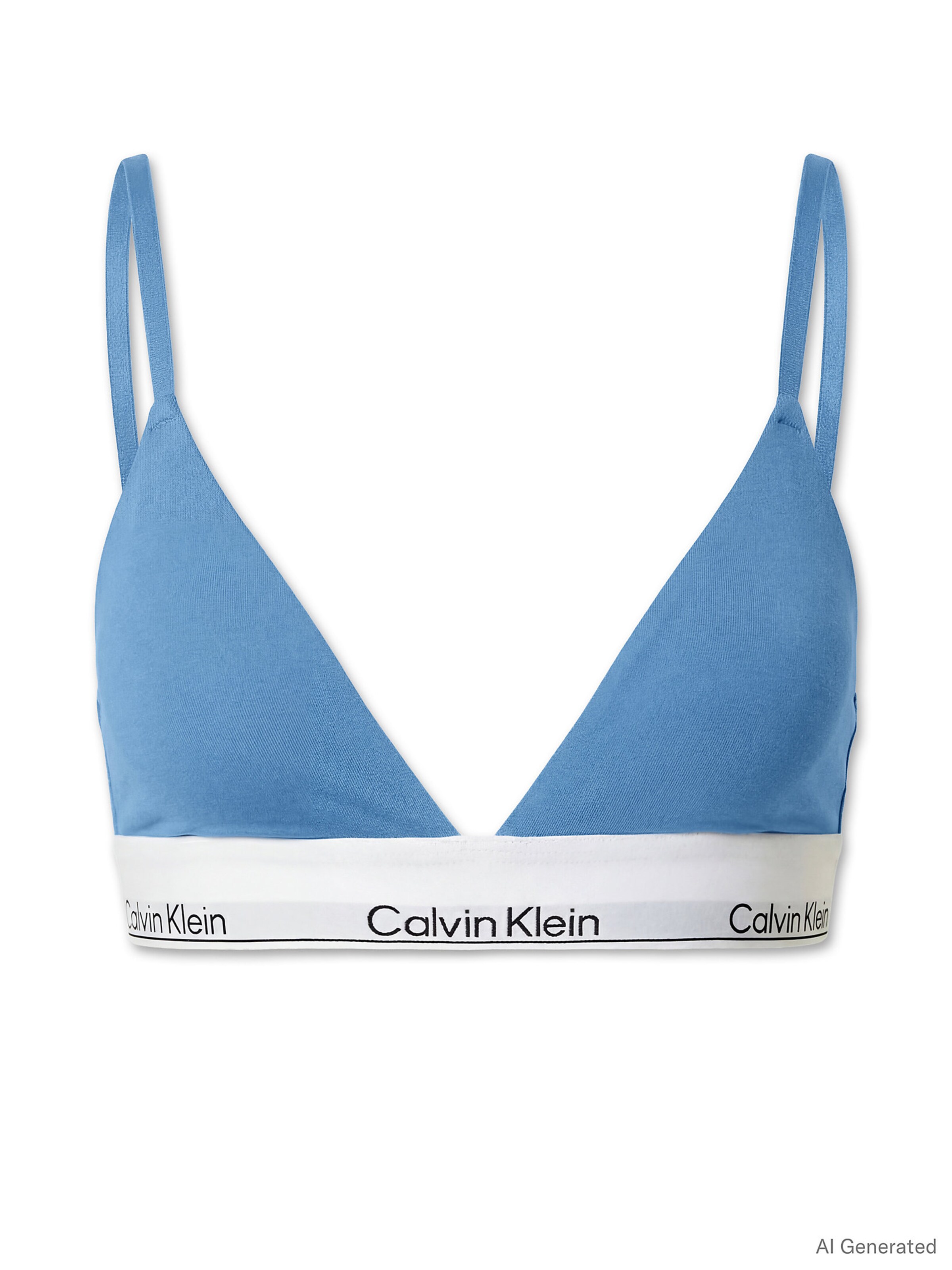 Calvin Klein Underwear Triangle Bra in Blue: front