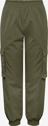 PIECES Tapered Cargo Pants 'ANNI' in Green: front