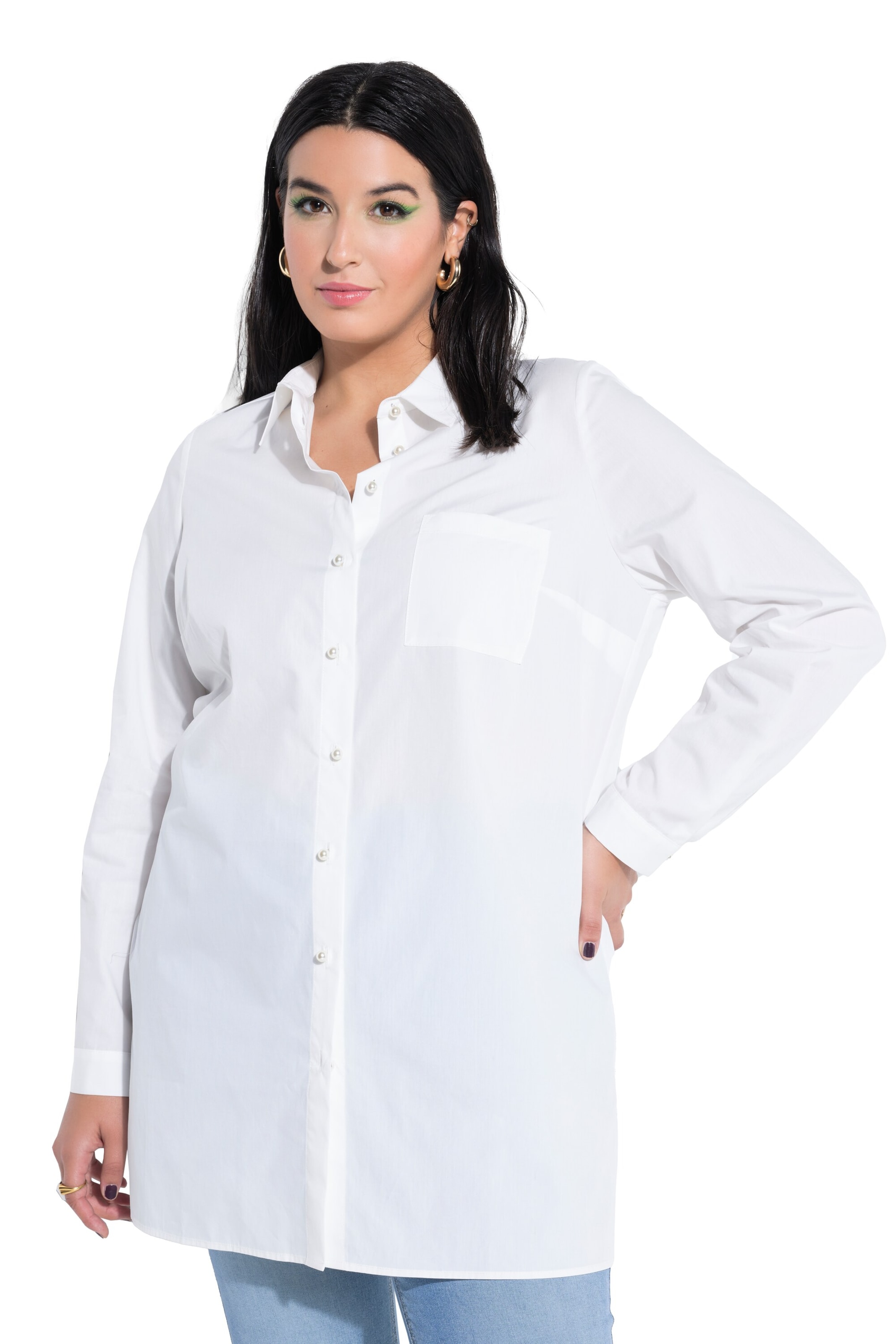 Studio Untold Hemdbluse in Weiß: Vorderseite